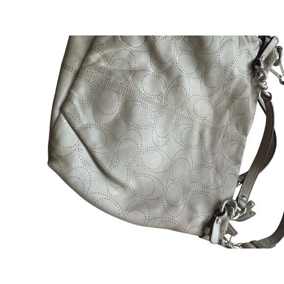 COACH Gray Leather Multi Strap Shoulder Bag - Picture 6 of 8